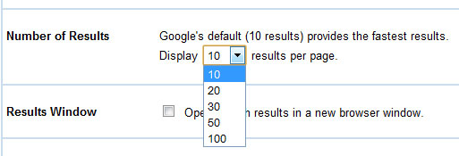google-results-per-page