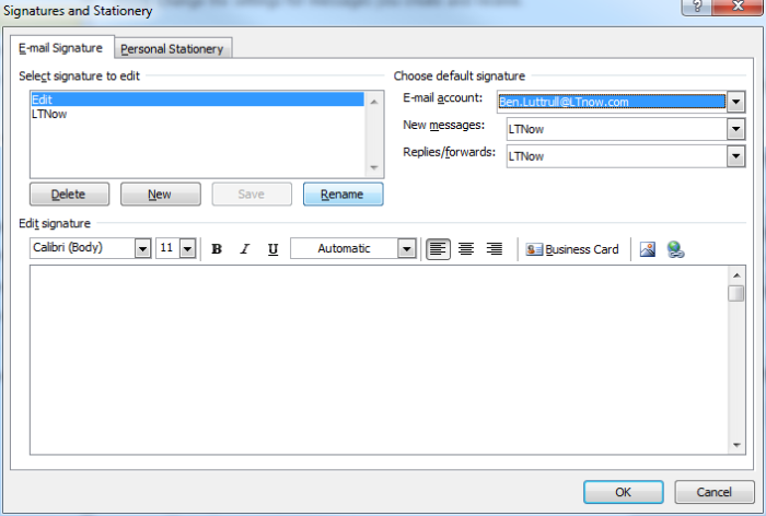 how to create a email signature in outlook 2010